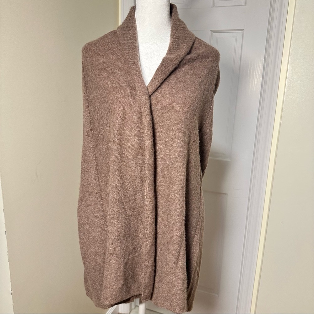 INCASHMERE 100% Cashmere Classic All Season Open Front Wrap Cardigan Size Medium